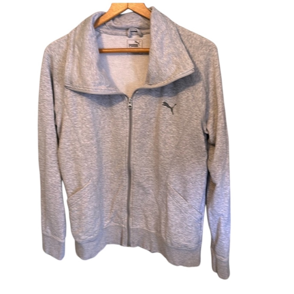 GG19 gray jacket w/ puma lettering puma symbol puma XL extra large x-large
